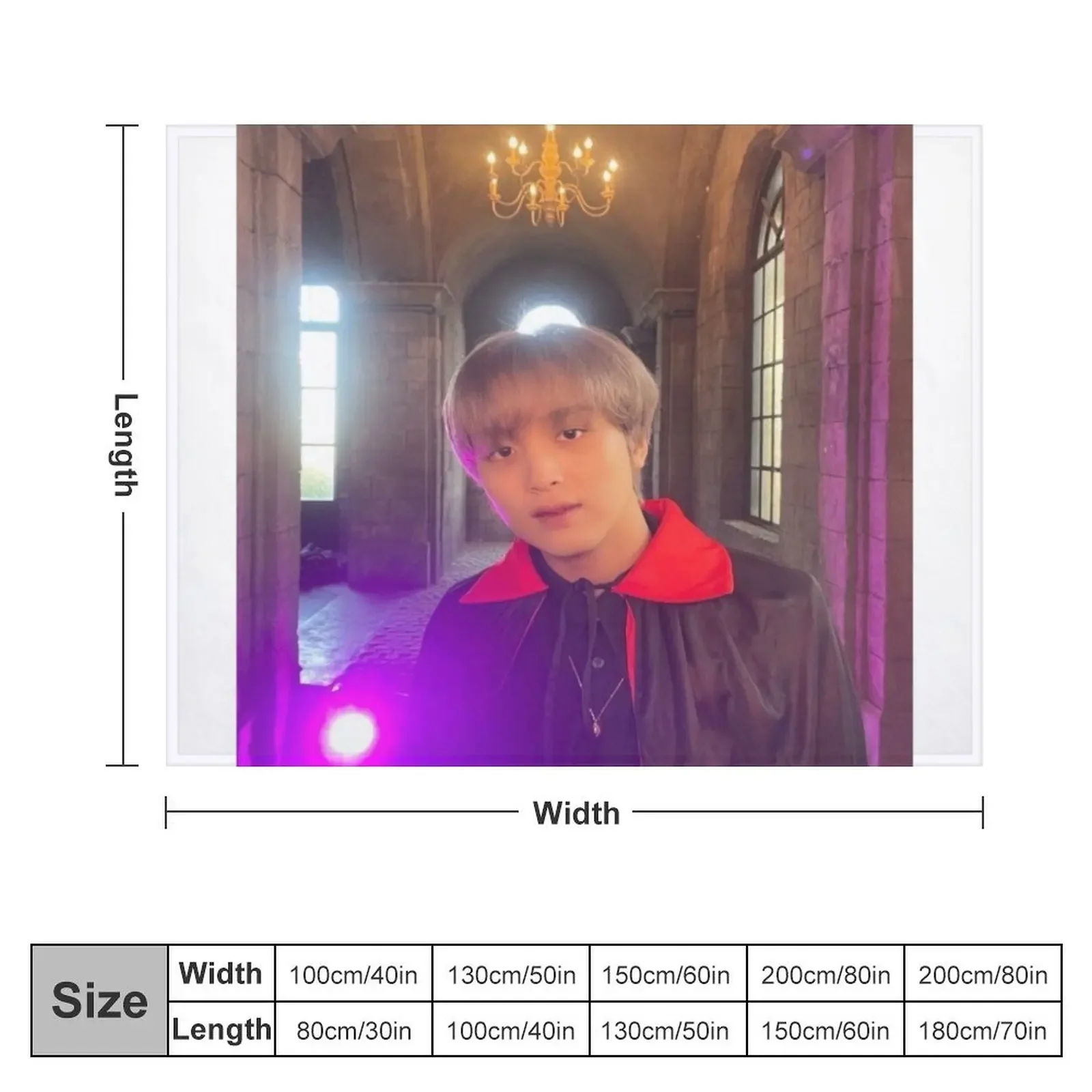 vampire haechan Throw Blanket Hairy Travel valentine gift ideas Blankets