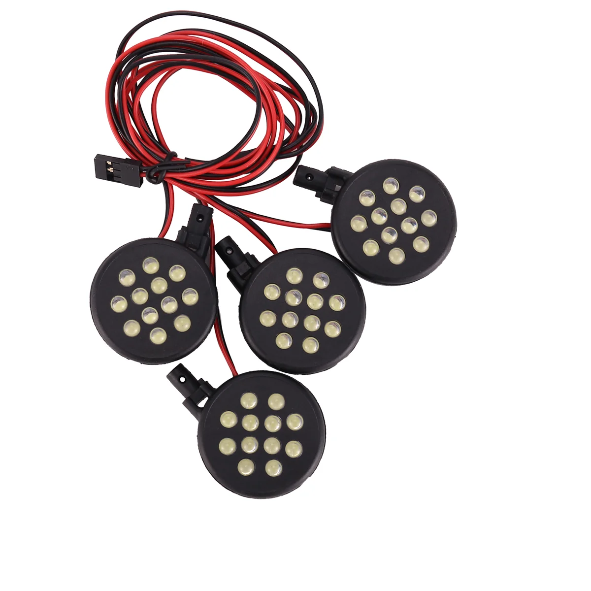 4 LED-Leuchten Empfänger Kit Kunststoffschale Lotus Scheinwerfer für 1/5 HPI BAJA Rovan King Motor 5B RC Autoteile Zubehör