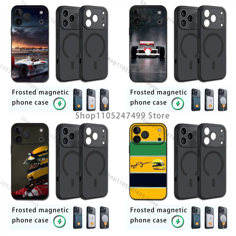 

A-Ayrton S-Senna For iPhone 17,16,15,14,13,12,11,Plus,Pro,Max Mini For Magsafe Magnetic Wireless Charging Phone Case