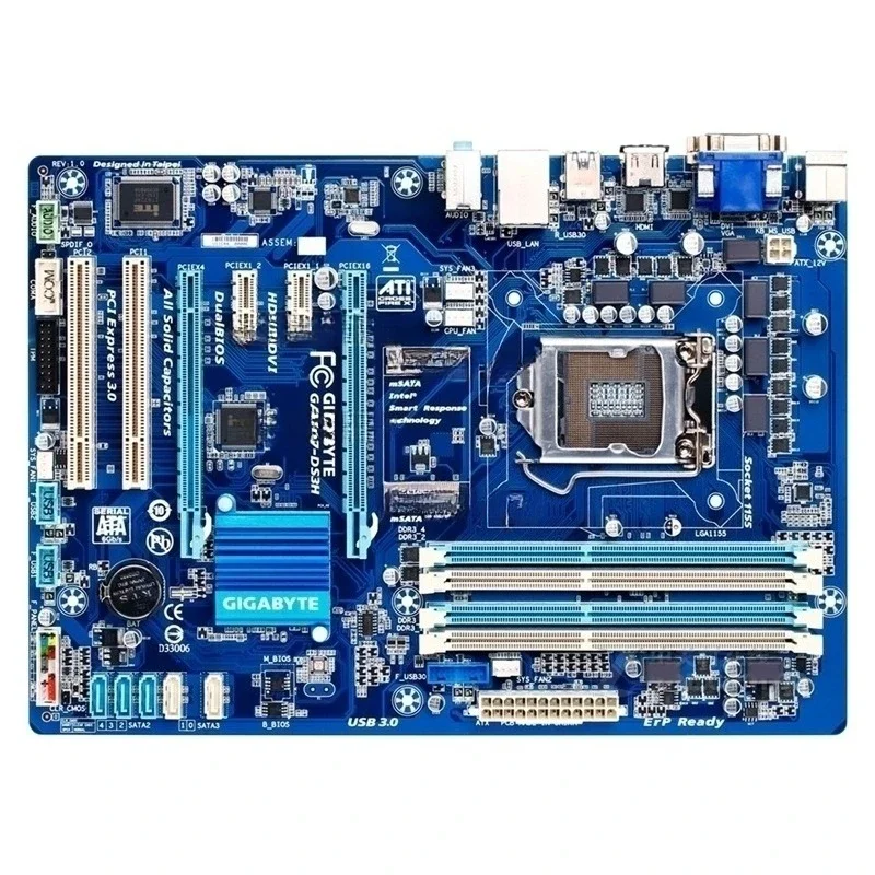 For Z77 Mainboard Gigabyte GA-Z77P-D3 1155 Mainboard Support 1230 V2 3470