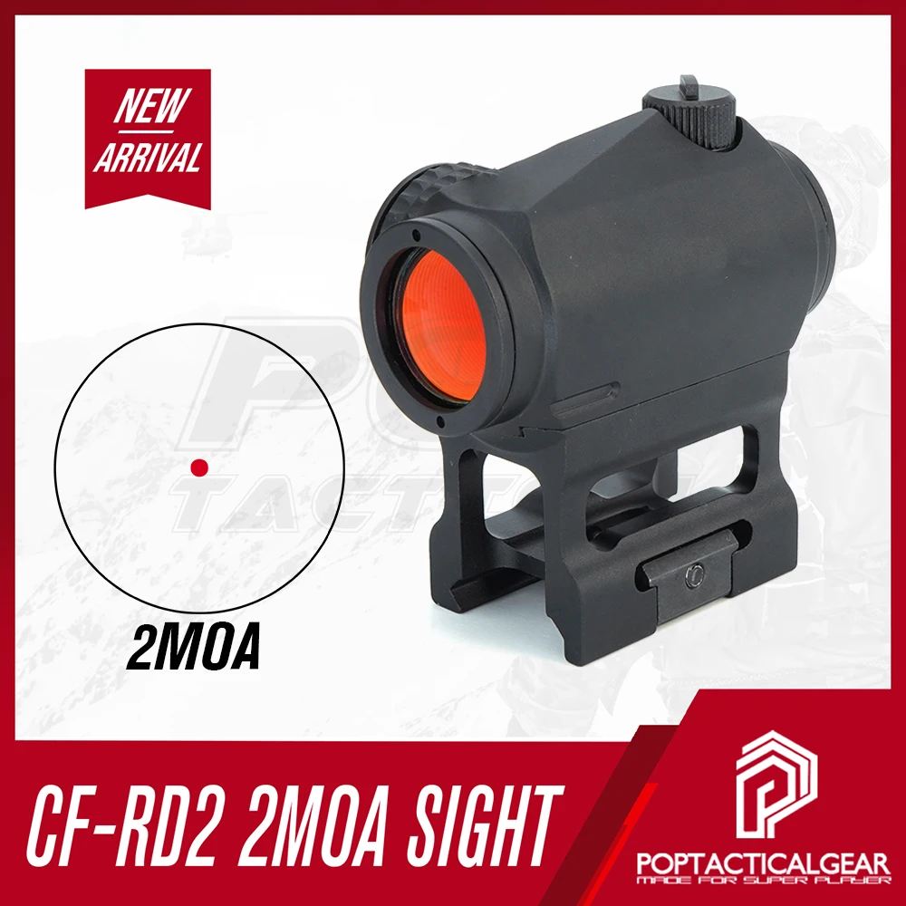 

2023Ver. Optics VT CF-RD2 Red Dot Sight Gen II- 2 MOA Dot CF-RD2 With lower 1/3 co-witness mount