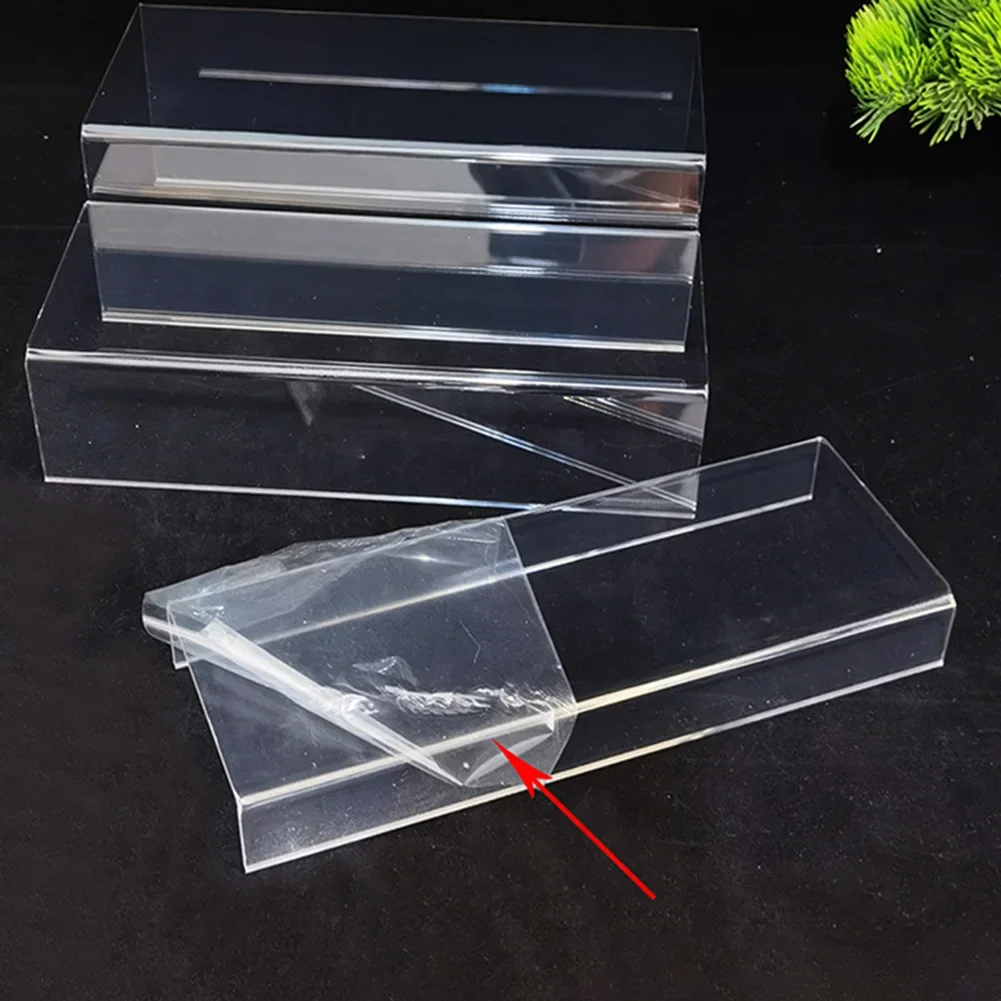 5pcs Acrylic Clear Display Stand Cologne Organizer Acrylic Shelves For Figures Toys Cupcake Food Dessert Perfume Display Stand