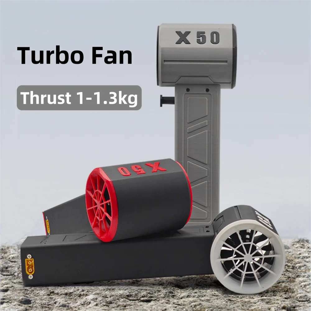 Violent Turbo Fan Blower Fan 4000mAh Brushless Motor Air Blower 50mm Duct Turbo Jet Fan Strong Dust Blower Electric Drye