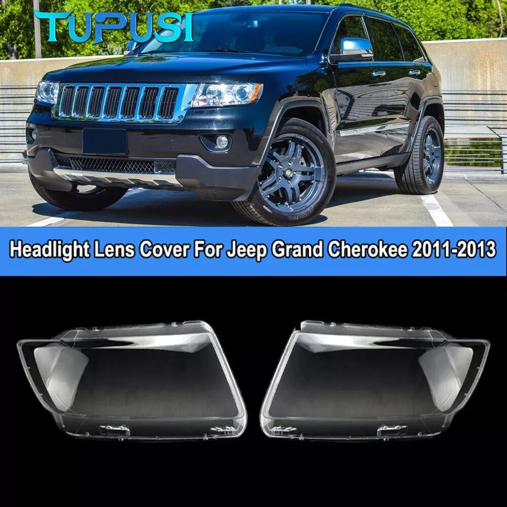 

For Jeep Grand Cherokee 2011 2012 2013 Car Headlight Lampshade Cover Shell Glass Lens Automobiles Head Light Lamp Lens Kit