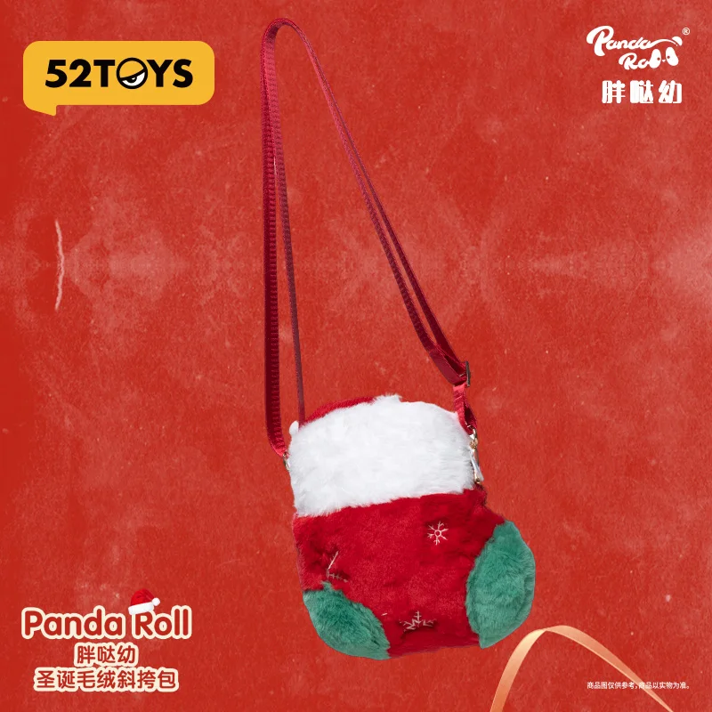 Kerstcadeau Originele 52TOYS Kerstserie Crossbodytas Panda Roll Pluche Crossbody Tas Panda Knuffel Schoudertas Cadeau