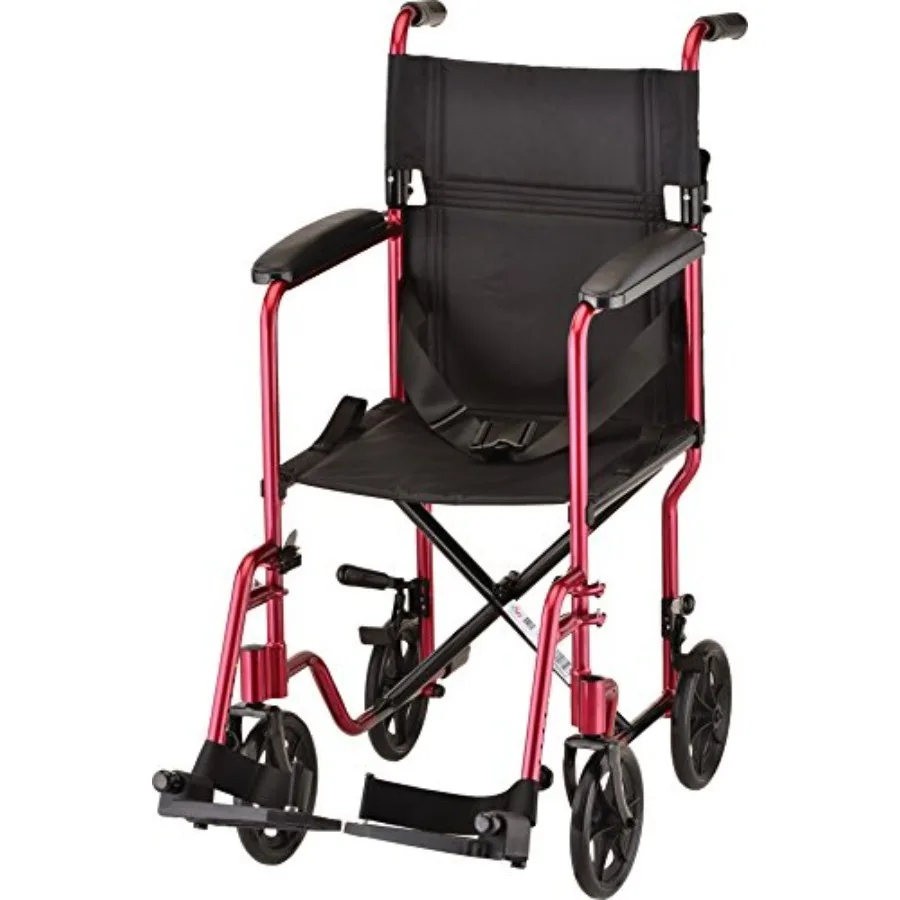 

VA Medical Products Lightweight 327 Transport Chair, Folds Compact for Car Trunks and Storage, More Narrow Frame, Great for Tra