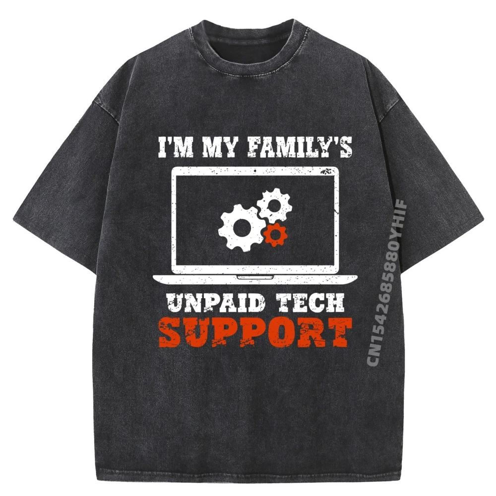 

I M My Family Unpaid Tech Support Компьютерные цитаты Графические рубашки Мужская футболка Мужская потертая футболка в стиле ретро Большая и высокая