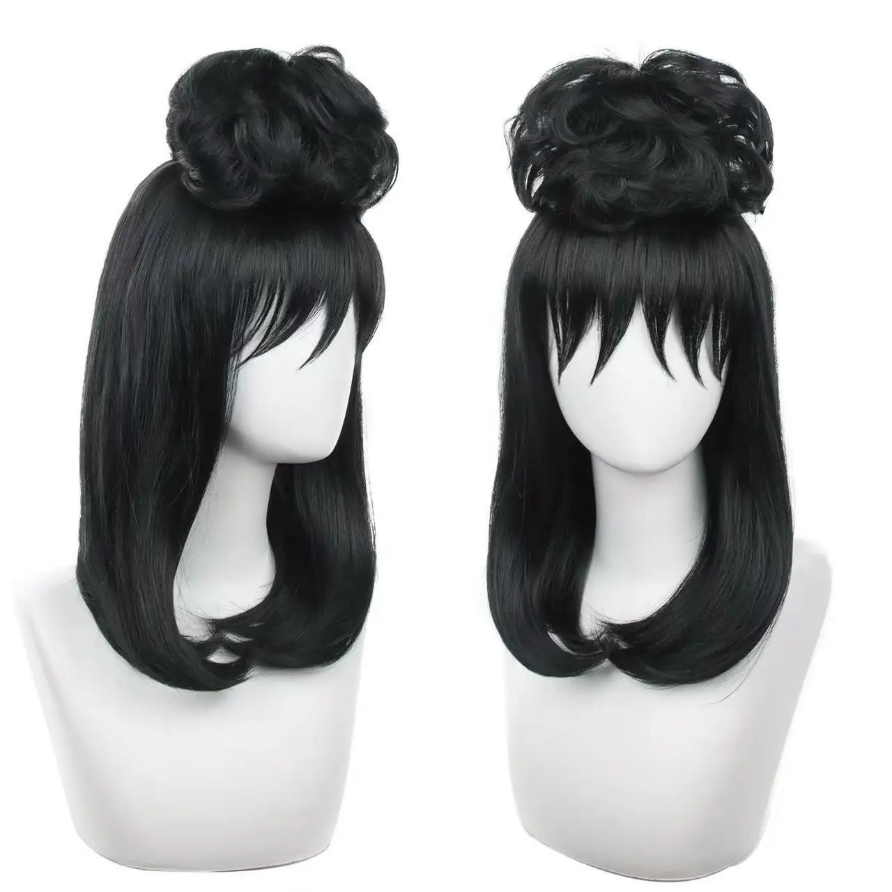 

1 black curly hair bag with straight hair for the underworld mage, Lydia Diaz, cosplay wig in movies and TV shows