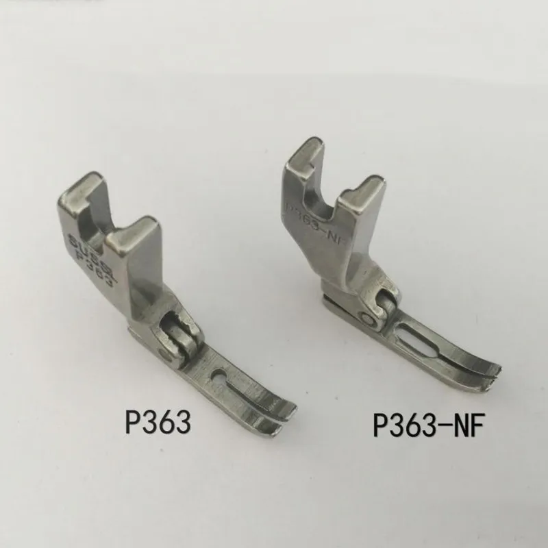 P363NF Narrow Zipper Presser Foot For Industrial Single Needle Lockstitch Sewing Machine Parts 0.3 Big Needle Hole JUKI BROTHER