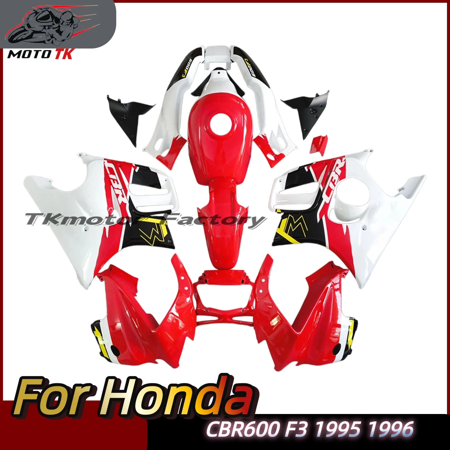 

Высококачественный инжекционный обтекатель (красно-черный) для мотоцикла Honda CBR600 F3 1995-1996 годов выпуска