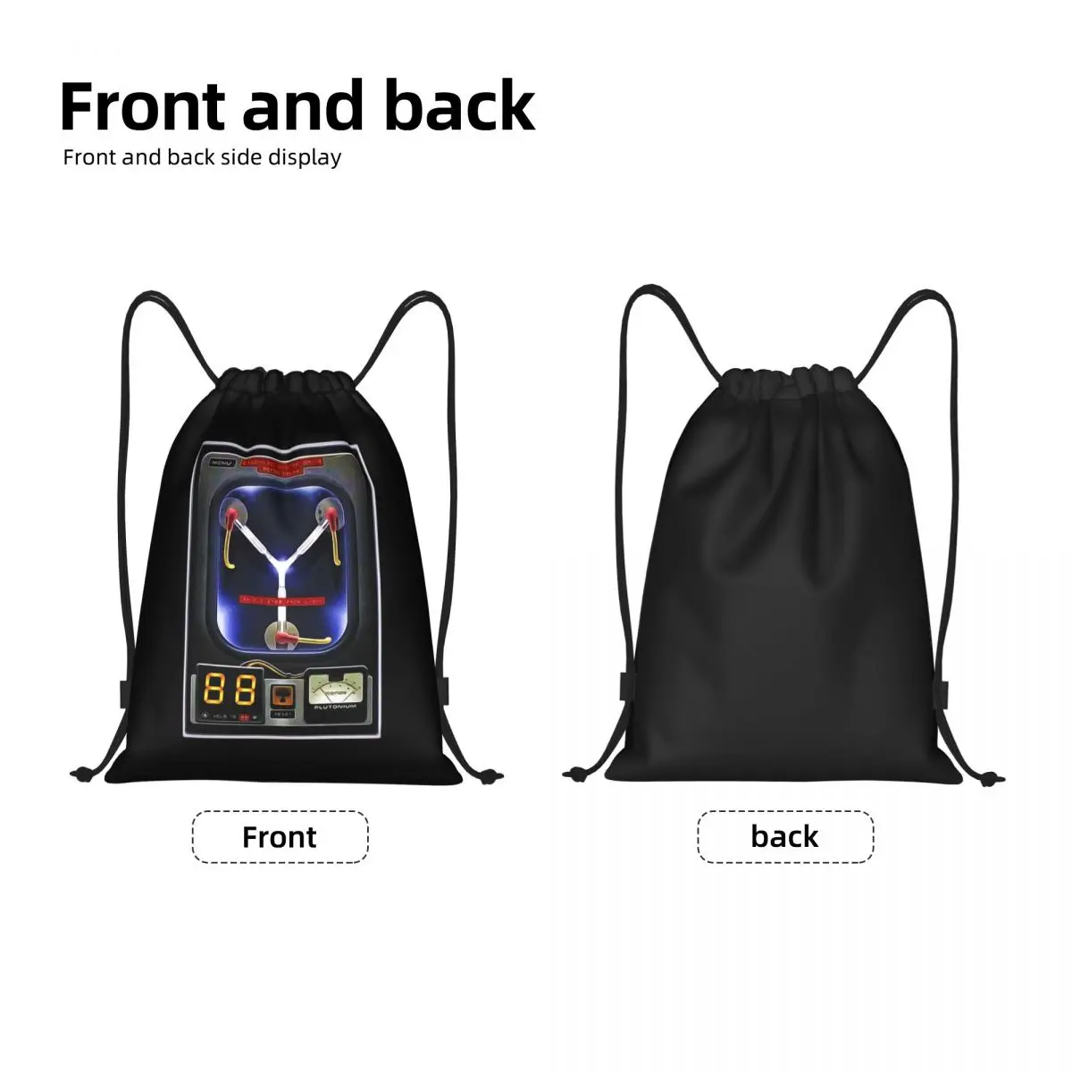 Flux Capacitor Drawstring Backpack Women Men Gym Sport Sackpack Foldable Back To The Future Shopping Bag Sack