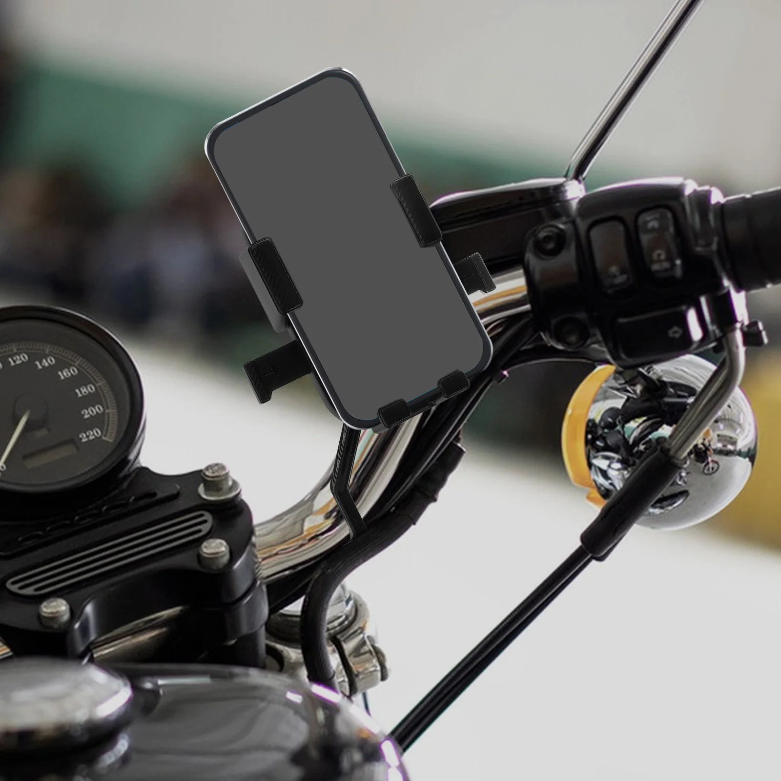 

Durable Bike Phone Holder Metal Base Adjustable 360 Degree Rotation GPS Navigation for Bicycles Motorcycles Scooters