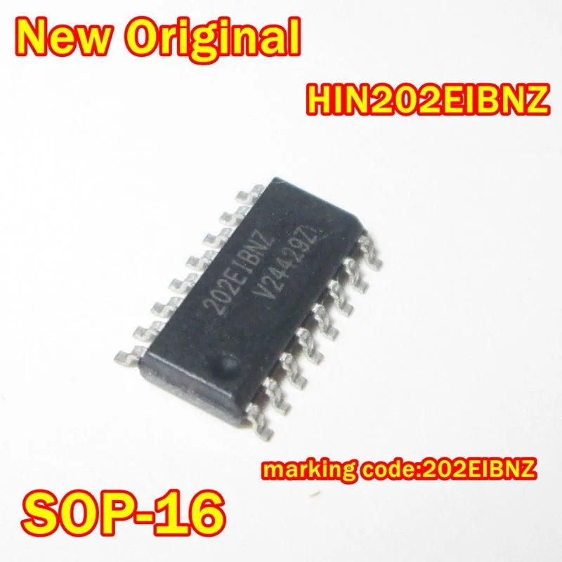 1Pcs to 100Pcs New Original Hin202Eibnz Sop-16 Marking Code:202Eibnz Rs-232 Transmitters/Receivers