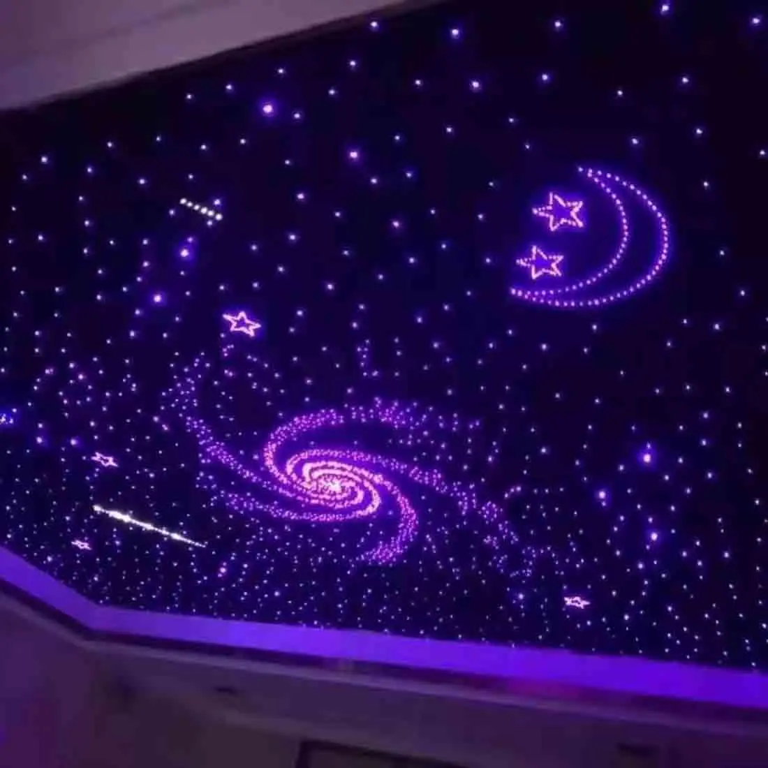 

600*600mm starry sky ceiling atmosphere light audio-visual room room sake bar KTV bedroom with remote control