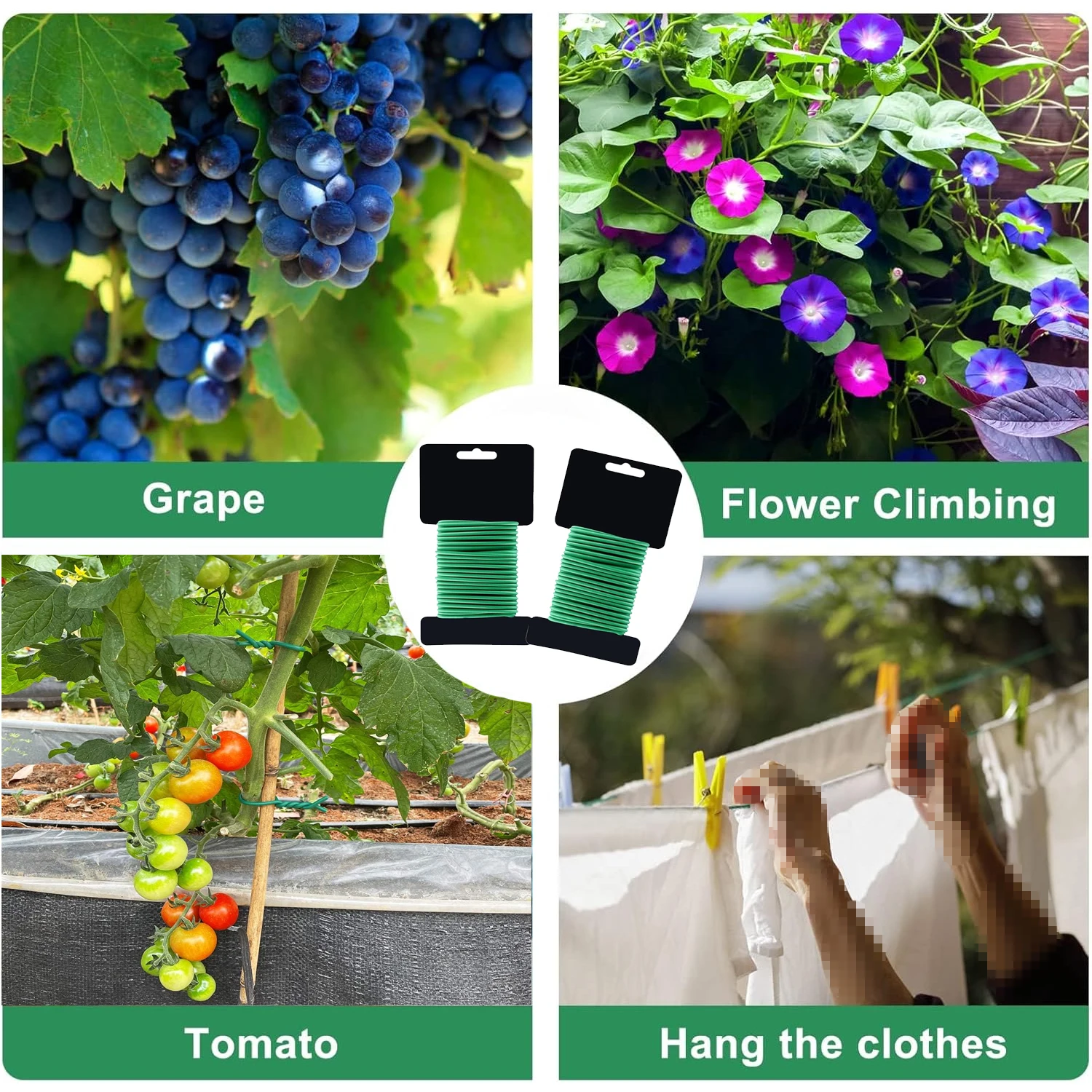 Plant Twist Ties Iron Wires Support Portable Garden Climbing Cane Fixed  Line Multifunction Grape Vines Cable Tie Garden Supplies - AliExpress 15