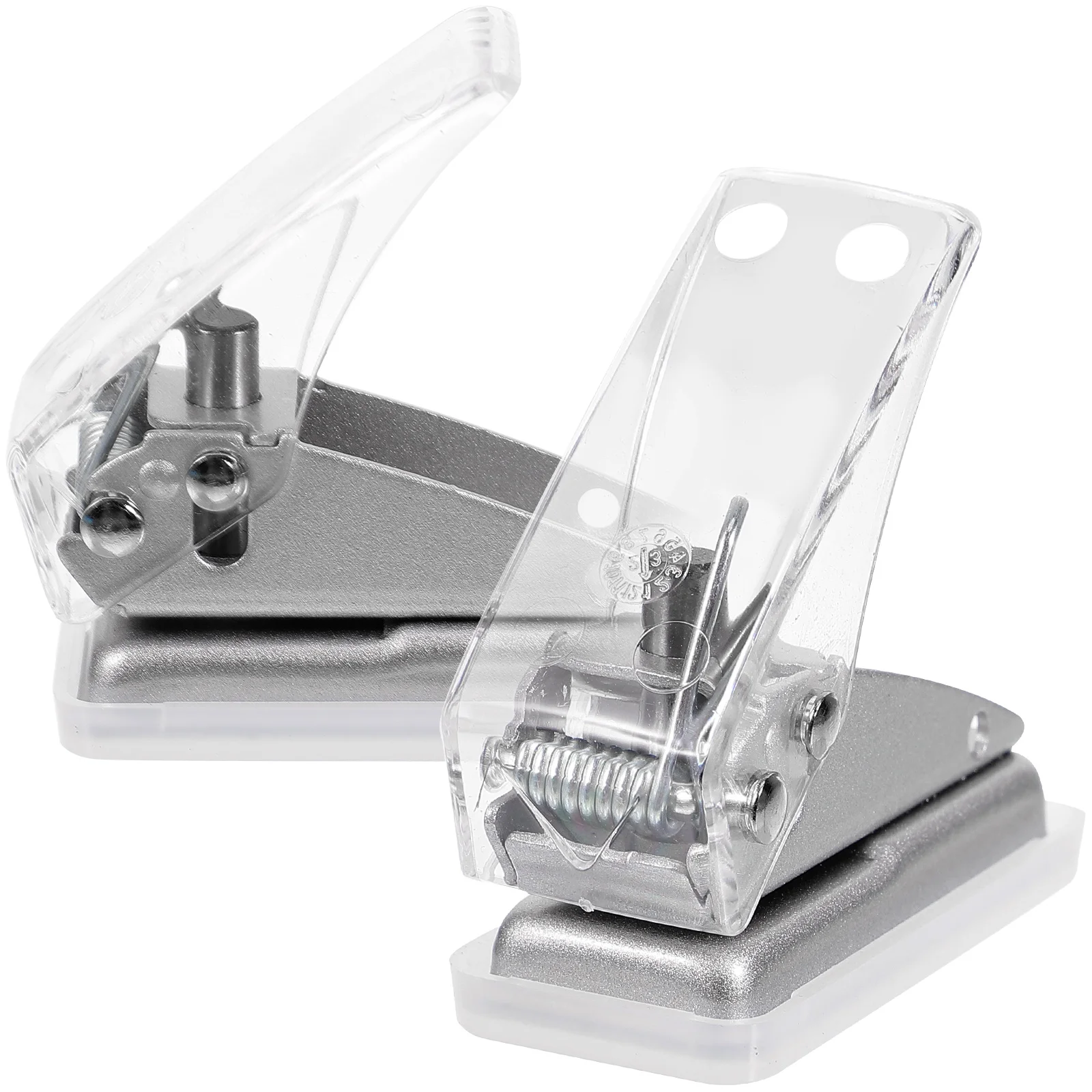 

2pcs Single Hole Puncher For Paper Craft, Portable Triangle Punch Tool, Diy Scrapbook Binder, Office Supply Loose Leaf Puncher