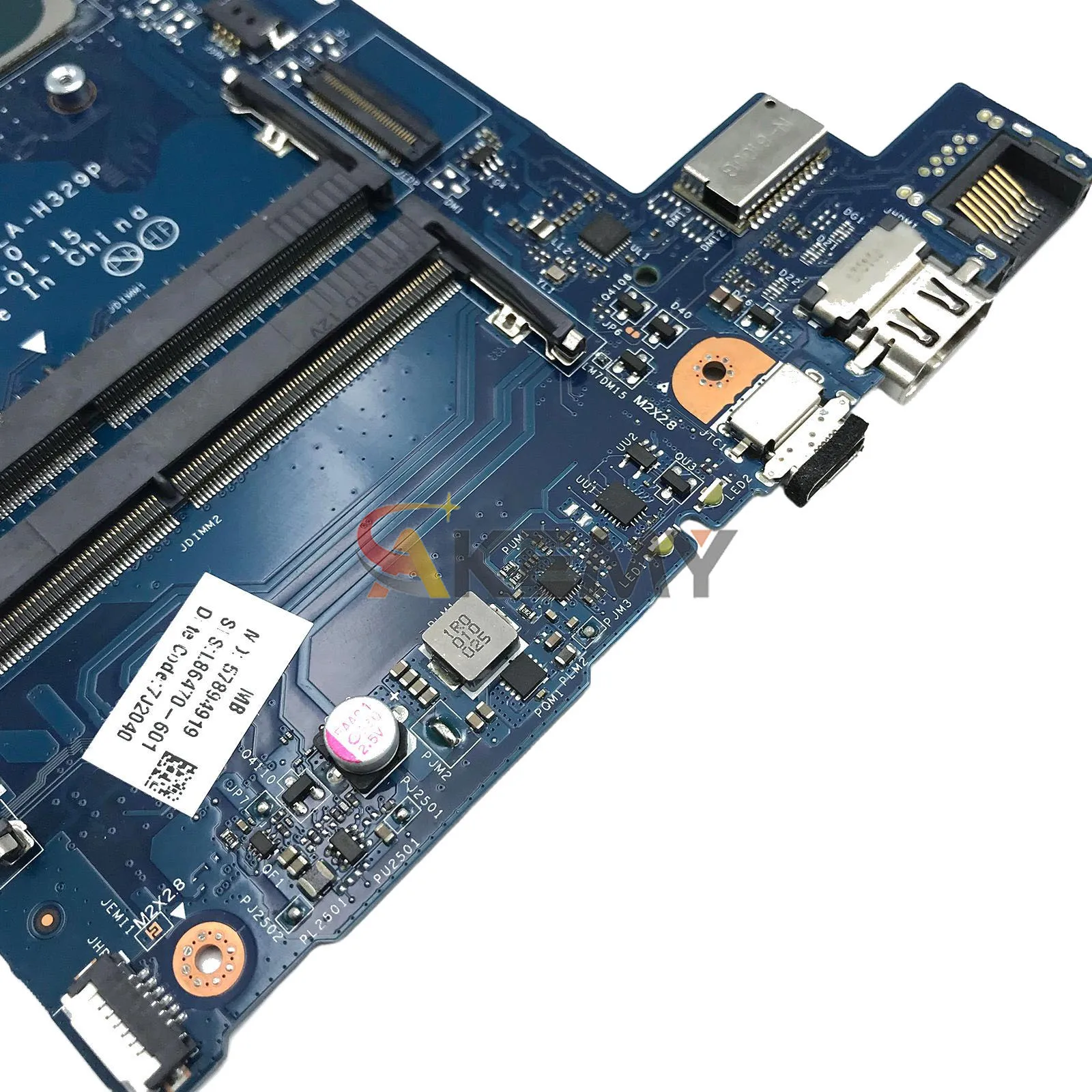 LA-H329P Für HP 15-DW 250 G8 Laptop Motherboard L86470-601 L51985-601 Mit i3 i5 i7 10th Gen CPU DDR4 100% Vollständig Getestet