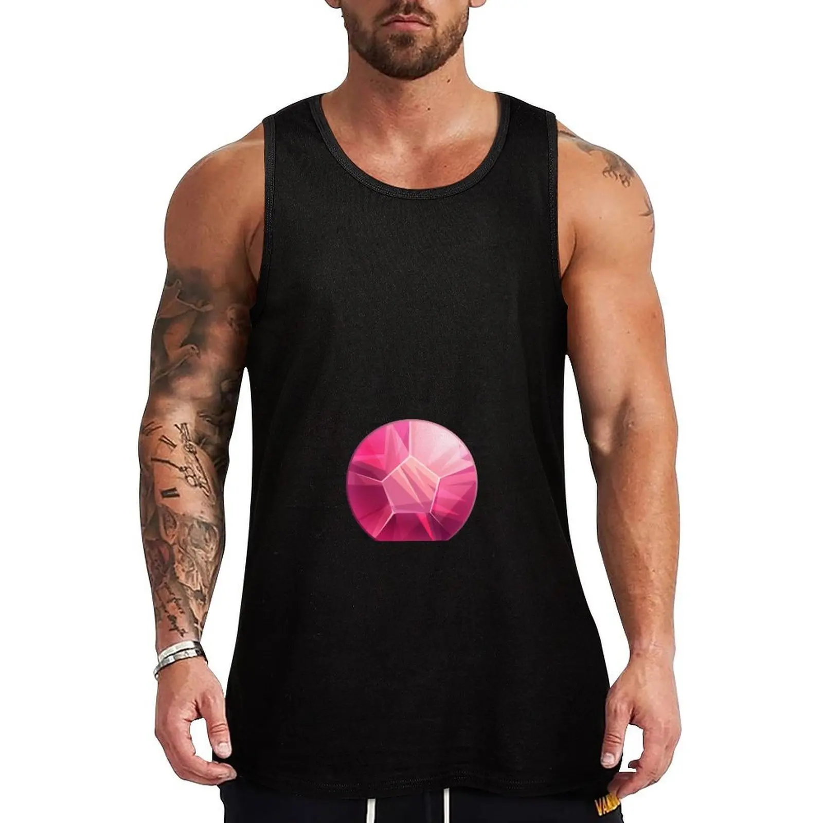 

Rose Quartz gem - Steven Universe Tank Top gym shirt man summer Men's tops gym t shirt men Men's summer vest