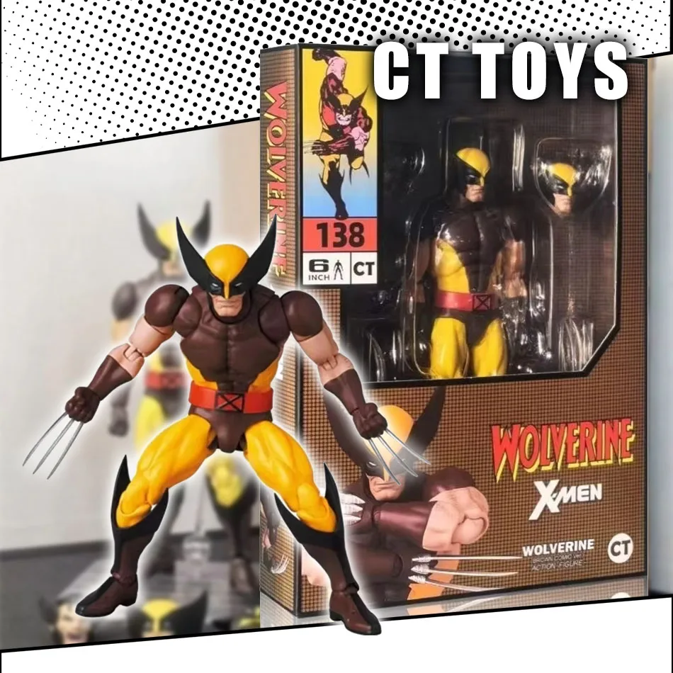 Pre sale New Ct Toys Wolverine Action Figure Mafex 138 Figurine Collectible Model Statue Doll Christmas Gift Toys for Children