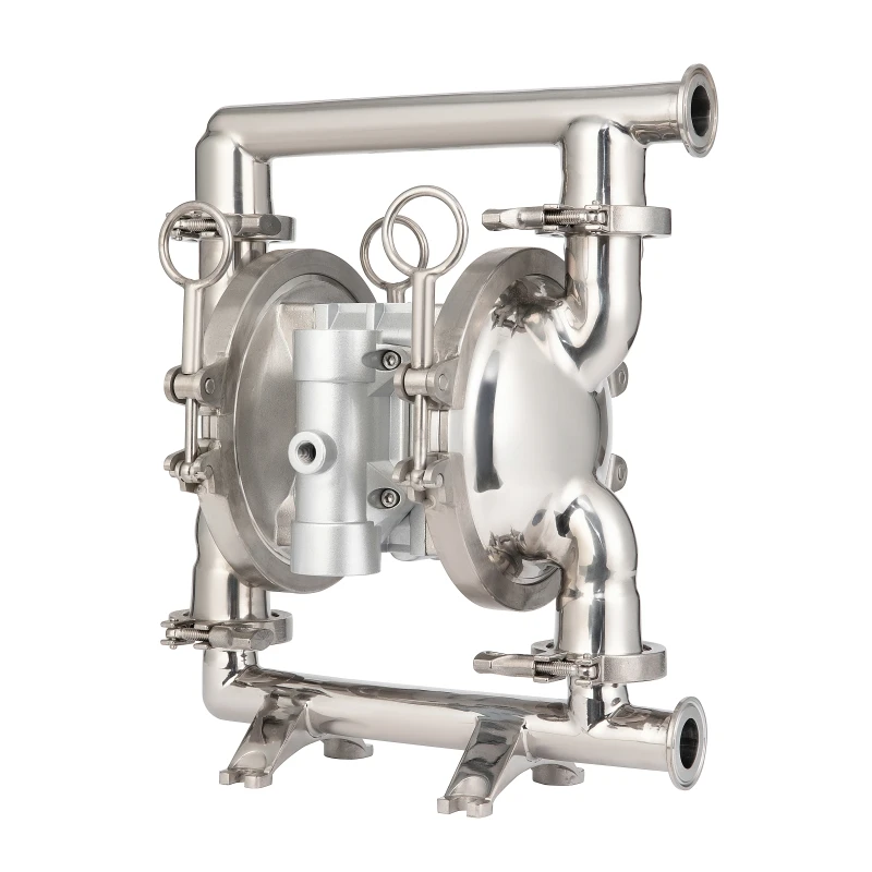 BSK FDA Compliant Sanitary Pneumatic Diaphragm Pump 316L SS | For Food, Pharma, Dairy & Cosmetic Fluid Transfer