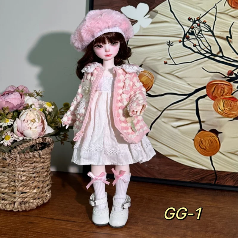 Sweet Cute Lolita Style Dress for 30cm 1/6 BJD Fat Body Dolls Baby Doll Clothes Outfit Dollhouse Accessories DIY Toys Girl Gifts