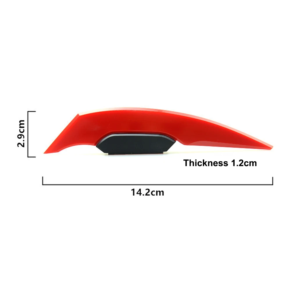 1Pair Universal Motorcycle Winglet Aerodynamic Spoiler Wing with Adhesive Motorcycle Exterior Decoration Sticker for Motorbike