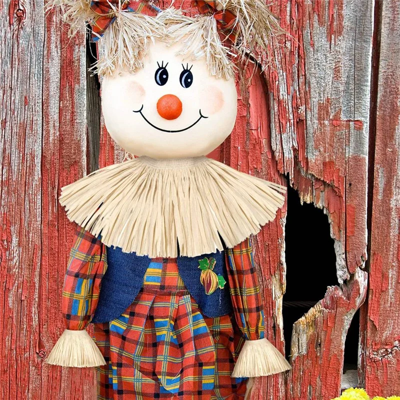 Kit de paja de espantapájaros A26P, accesorios de disfraz de espantapájaros de papel, corbatas para cuello, brazo y tobillo para decoración de accesorios de fiesta