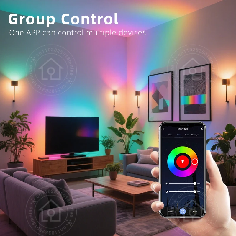 Tuya الذكية واي فاي GU10 LED لمبة 5 واط 7 واط 9 واط 220 فولت 110 فولت الأضواء مصباح RGBCW الحياة الذكية APP يعمل مع أليكسا جوجل المنزل التحكم الصوتي