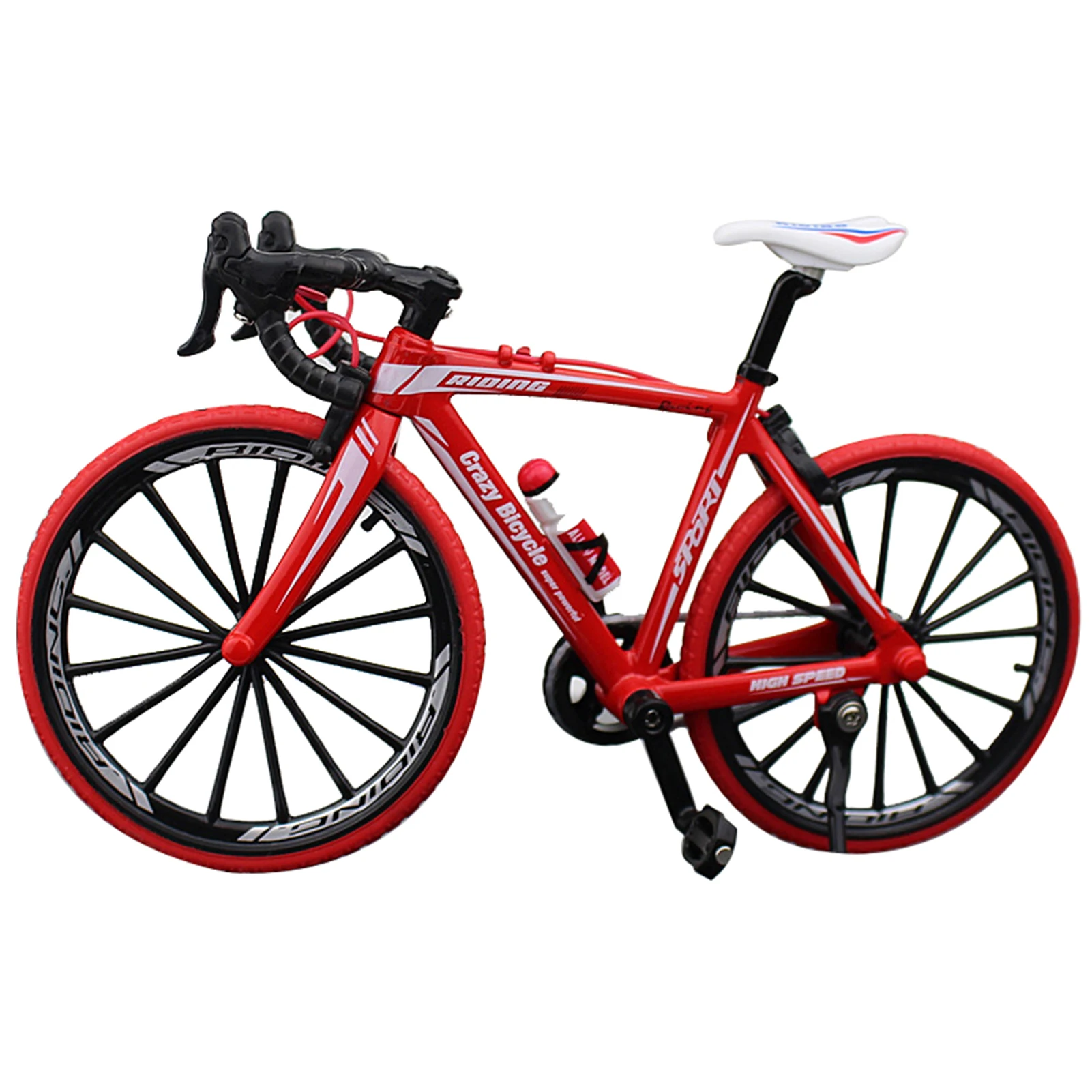 Realistic Bicycle Model Alloy Miniature Bike for Office Desk Decor Collectible Diecast Cycle Gift for Hobbyists Durable
