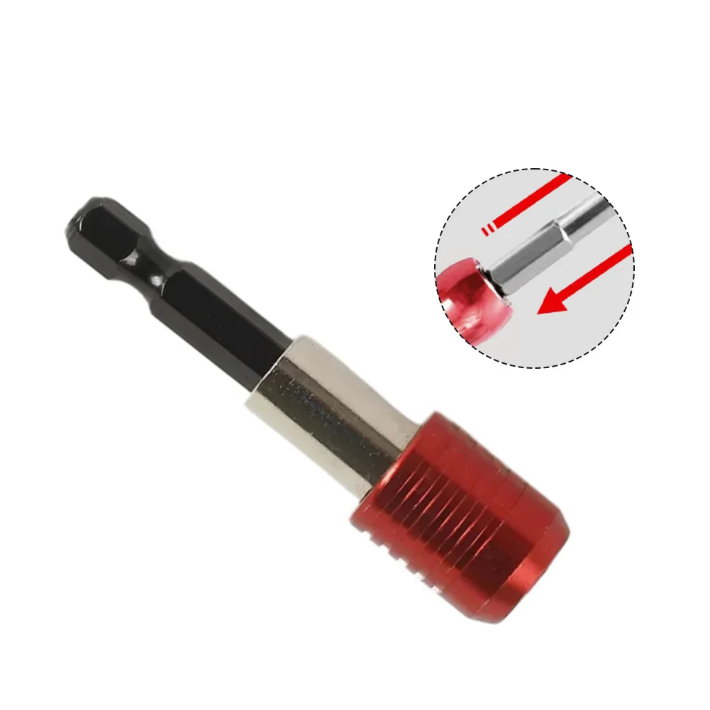 Screw Bits Extension Rod Quick Change Bit 1/4 Inch Shank Screwdriver Tip Holder Hexagonal Handle Magnetic Extension Rod