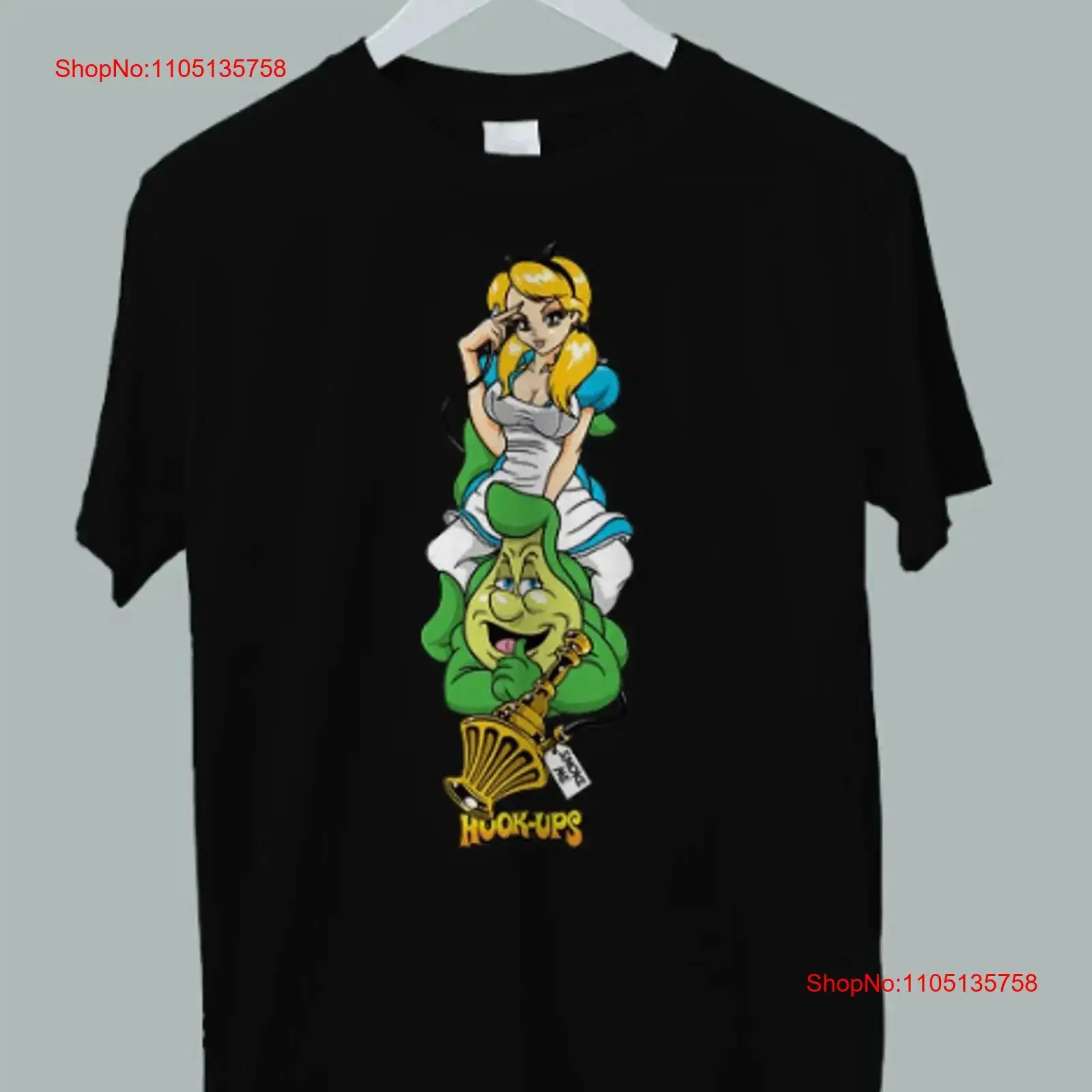 Hook Ups Skateboard Wonderland Smoke Me T Shirt vintage Washed graphic Stylish Top For Everyday Wear Stretched Casual Soft