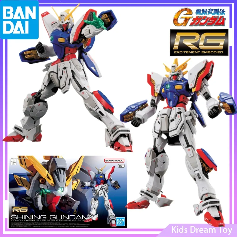 

Оригинальные фигурки Bandai в наличии RG Mobile Fighter G Gundam, аниме-фигурки SHINING GUNDAM, экшн-фигурки, игрушки, Коллекционная модель