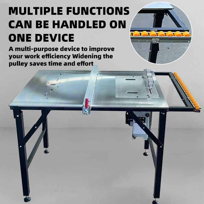 Multifunctional Woodworking Table DIY Wood Work Bench Operation Saw Table Table Saw workbench Folding Lifting Work Saw Table