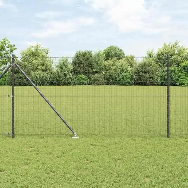 Clôture en fil soudé à pointes 10 x 1 m (l x h) en bois de sapin naturel, treillis pour plantes de jardin, support pour plantes, barrière d'intimité