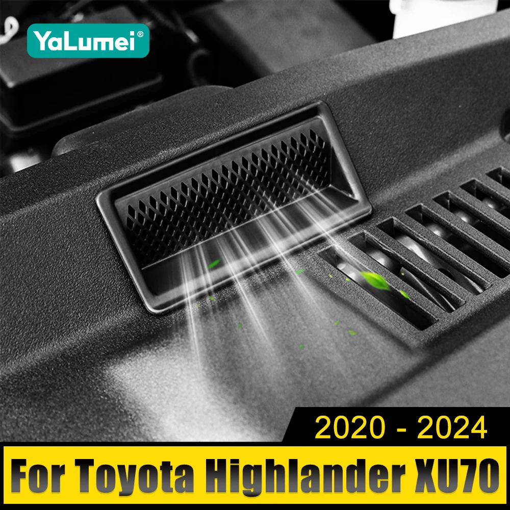 

For Toyota Highlander XU70 Kluger 2020 2021 2022 2023 2024 Hybrid ABS Car Engine Air Intake Mask Sticker Case Decoration Cover