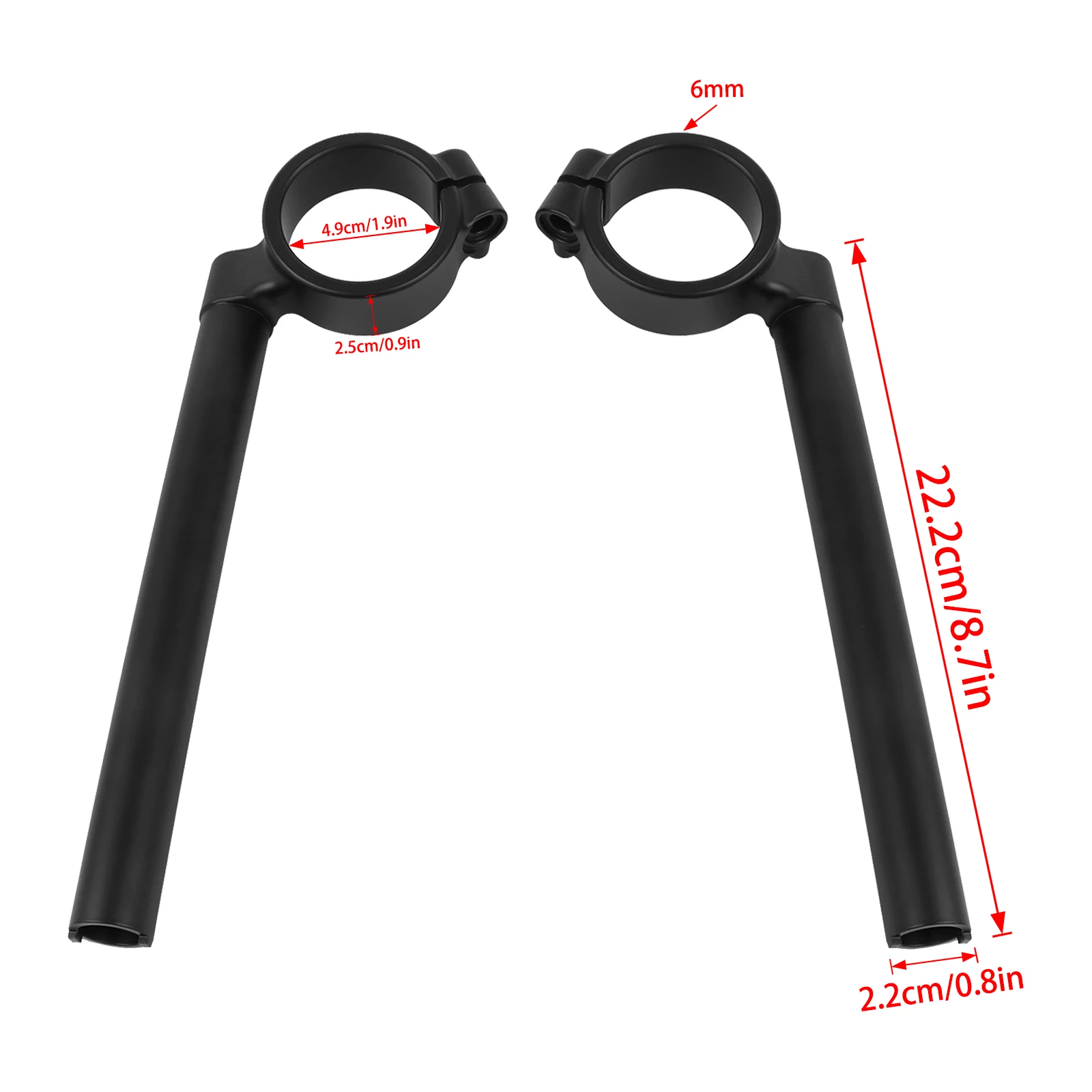 For SUZUKI GSX-R1000 GSXR1000 GSX R 1000 2012-2016 49mm Motorcycle Fork Tube Clip-On Handlebars Clip Ons Handle Bar Grips