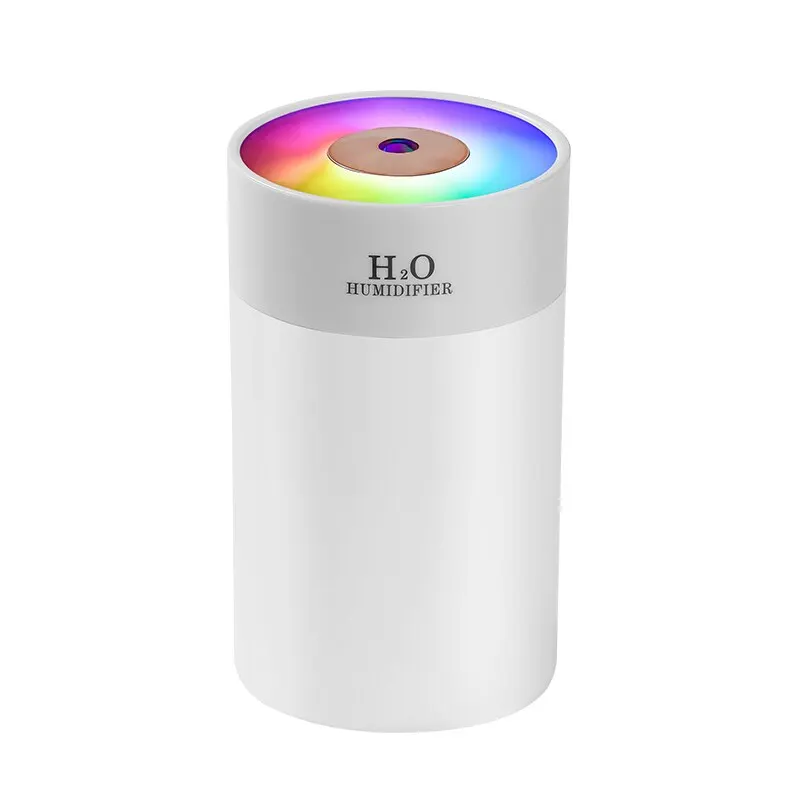 Humidificador luminoso de escritorio para el hogar, pequeño suplemento de agua, humidificación de aire en aerosol, Usb, luz nocturna portátil para