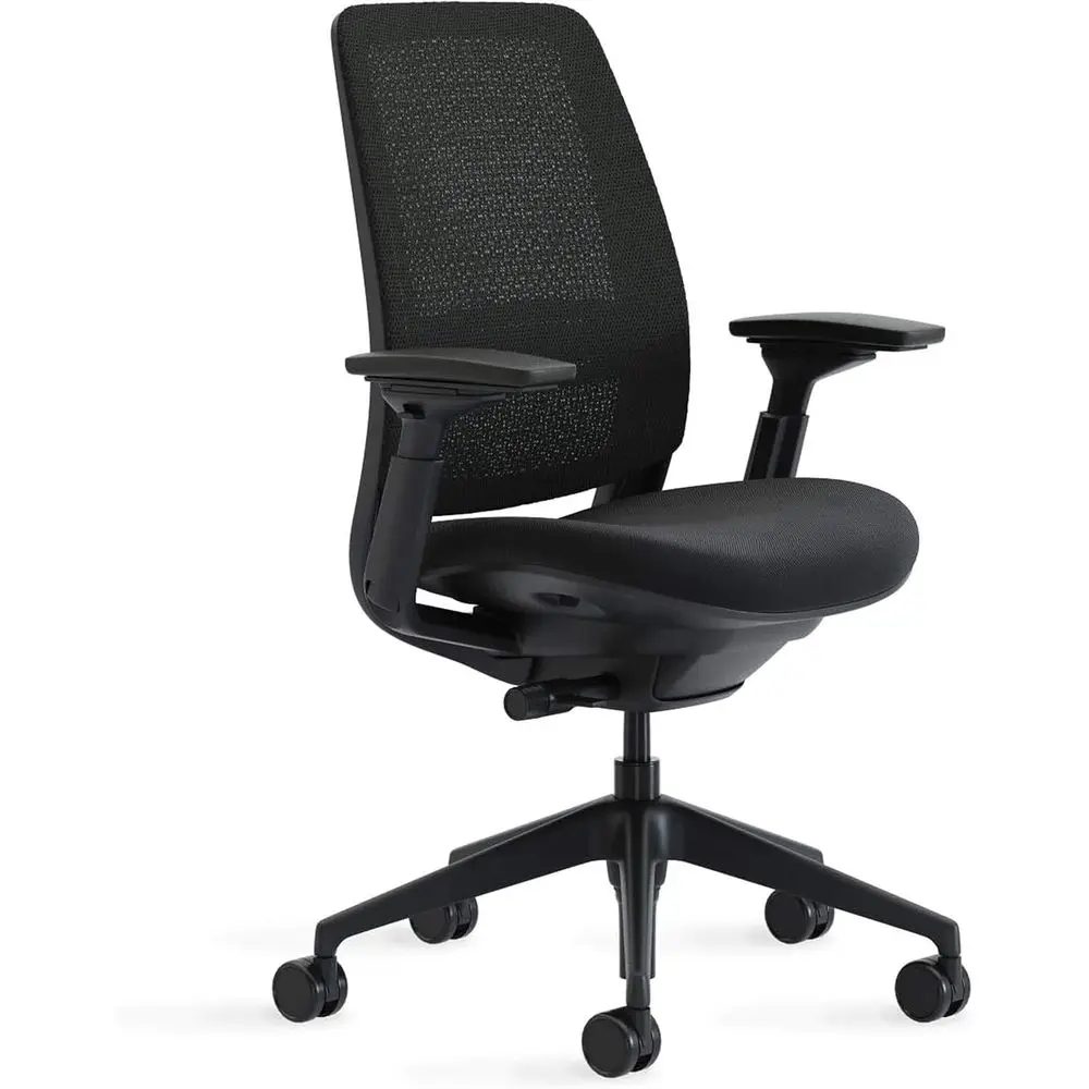 Series 2 Oice Chair - Ergonomic Work Chair with Wheels or Carpet - with Back Support, Weight-ted Adjusent & Arm Support - Adjust