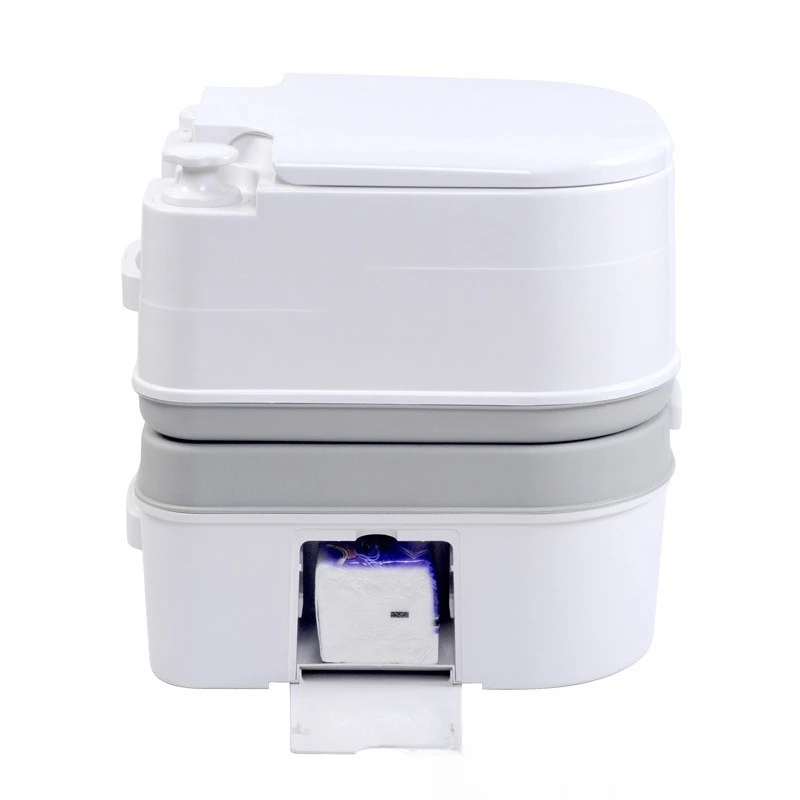 Portable toilet integrated 24L for seniors and pregnant women, night toilet for outdoor modification, RV