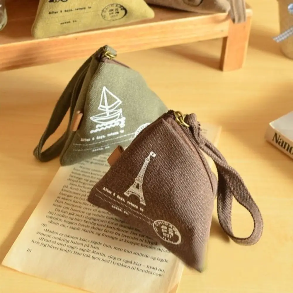 

Portable Sailboat Dumpling Shape Creative Gift Canvas Korea Style Wallet Mini Key Bag Coin Purse Coin Pouch