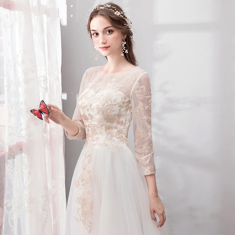 Customized Wedding Dress Plus Size Ball Gowns Vestidos De Novia Embroidery Lace Up Wedding Dresses