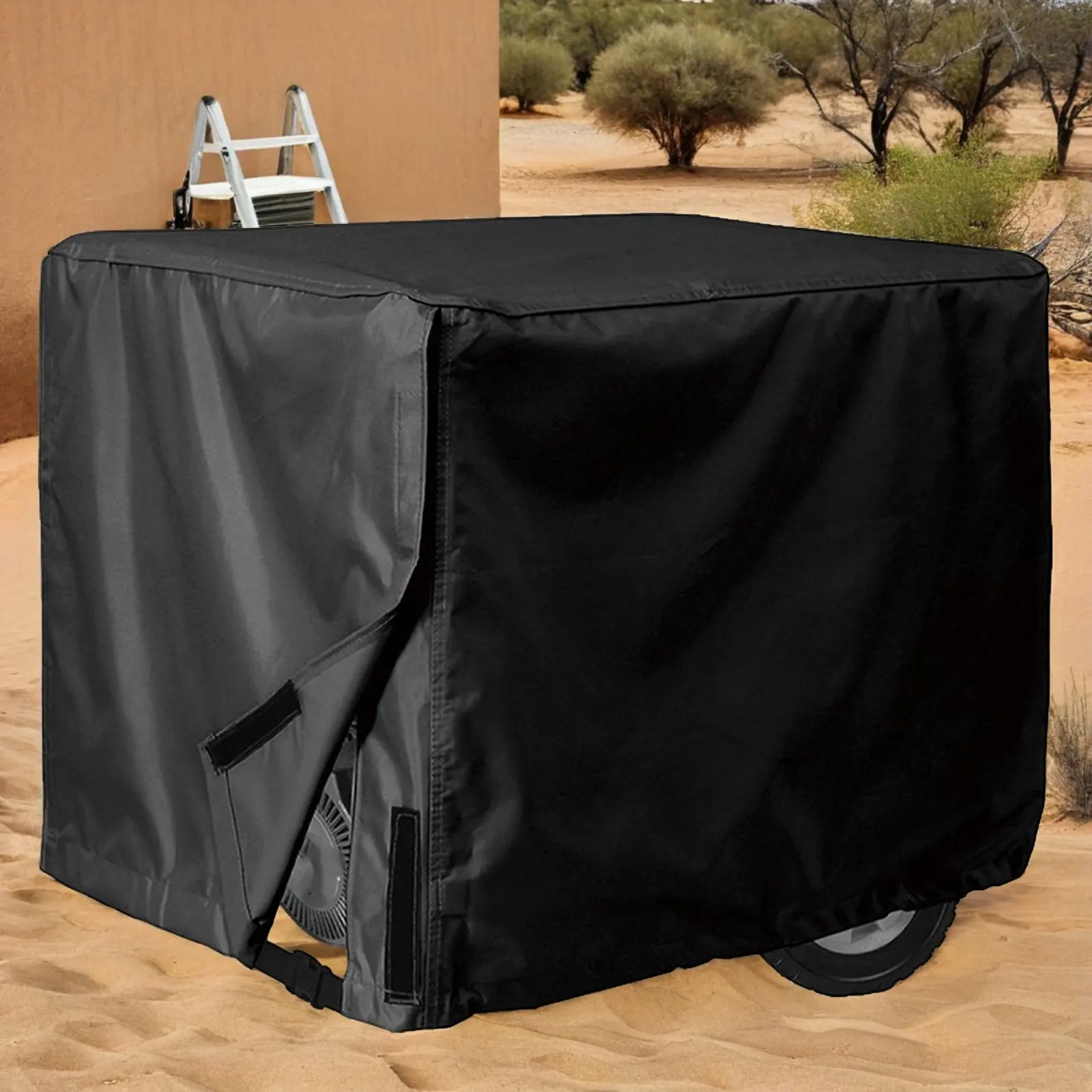 Waterproof Outdoor Generator Cover Heavy Duty Oxford Fabric Uv Resistant Dustproof Ventilation System Portable Weatherproof