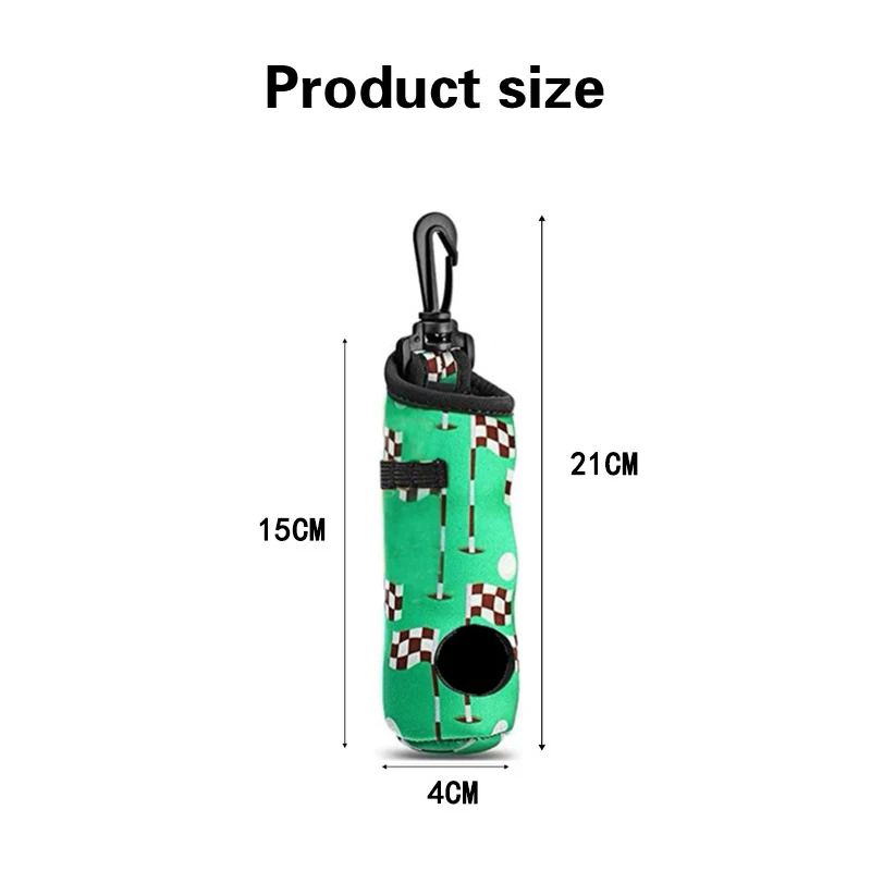 Golf Ball Waist Bag Portable Golf Ball Bags Holder Storage Bag Pouch Golf Ball Waist Mini Golf Ball Container Can Hold 3 Balls