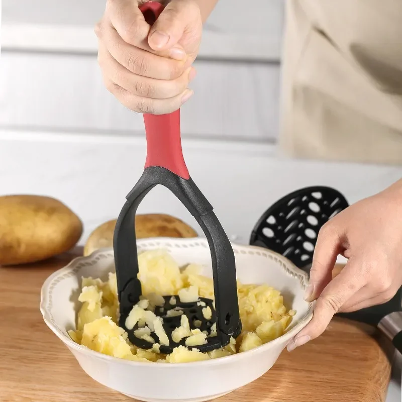 Potato masher Smooth mashed potato press Novice kitchen accessories tool Push fruit puree garlic crusher