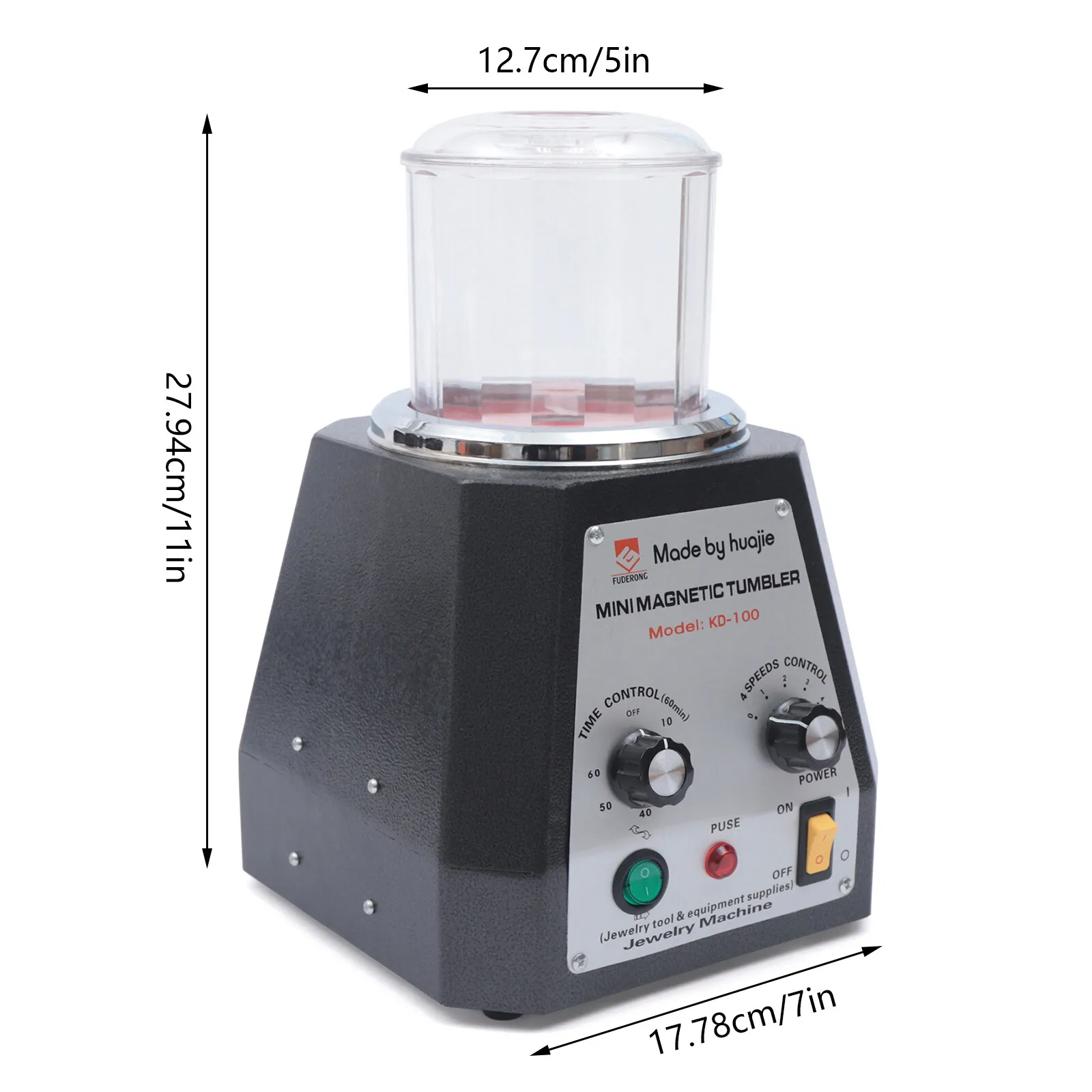 Magnetic Jewelry Polisher Machine with Speed Control