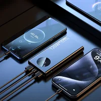 Banque d'alimentation à charge super rapide, batterie externe mobile, capacité ultra-grande, iPhone, Xiaomi, Samsung, 120W, 80000mAh 6