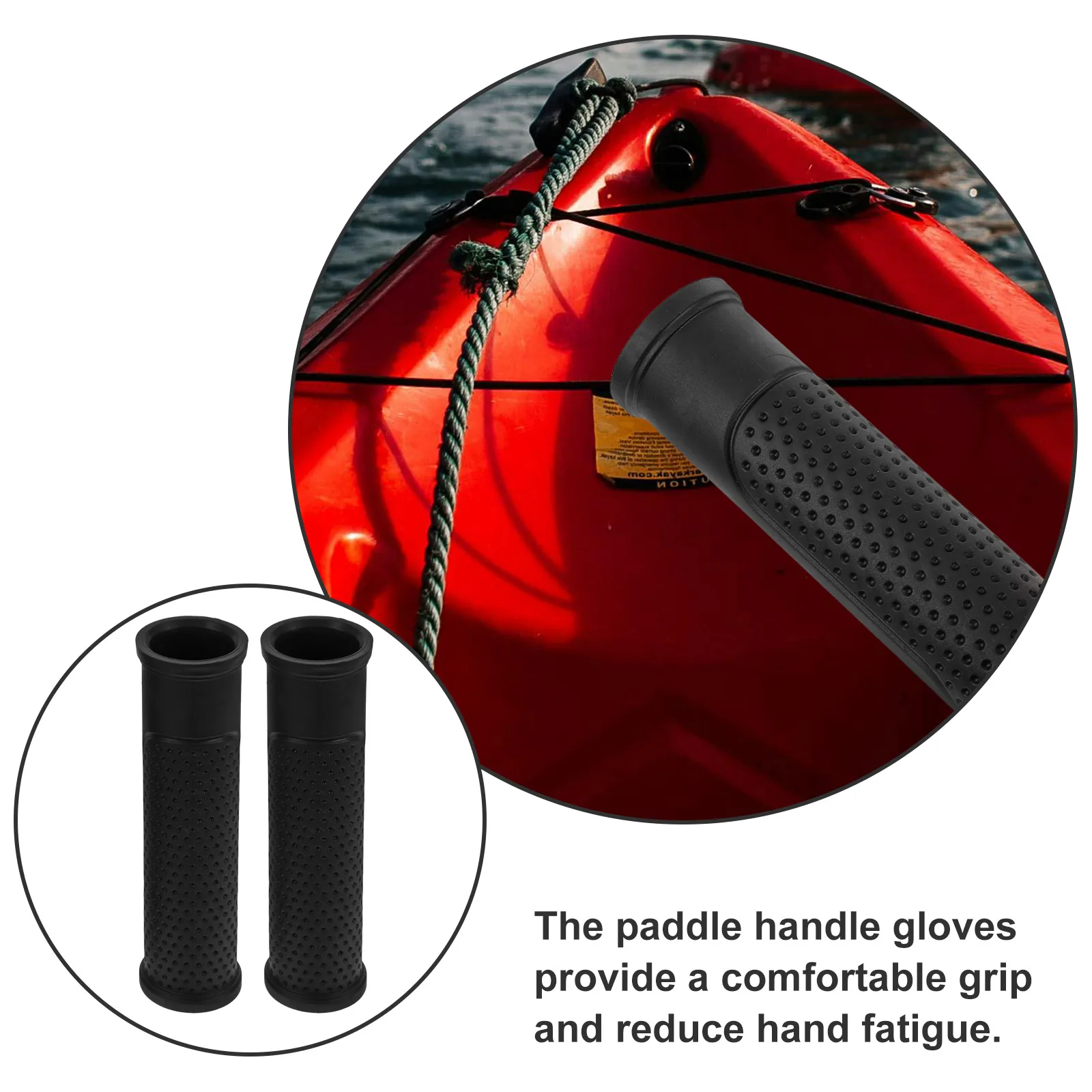 2 Pcs Oarsลื่นKayak PaddleครอบคลุมGrip Grips Breathable Anti-Skid Anti-Slip Wraps Hand ProtectorเรือแคนูPaddleแขน