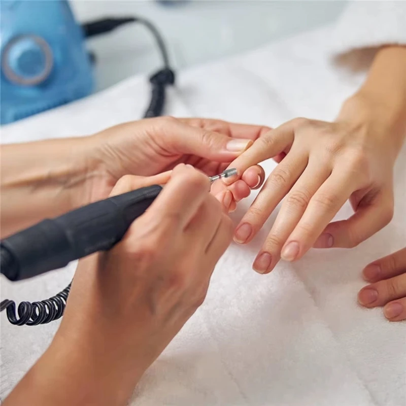 10 قطعة/المجموعة الماس مسمار مثقاب مجموعة مسمار الماس قاطعة المطحنة ل مانيكير 3/32 "دغ ملف الأظافر الكهربائية أداة إزالة الجلد الميت #6