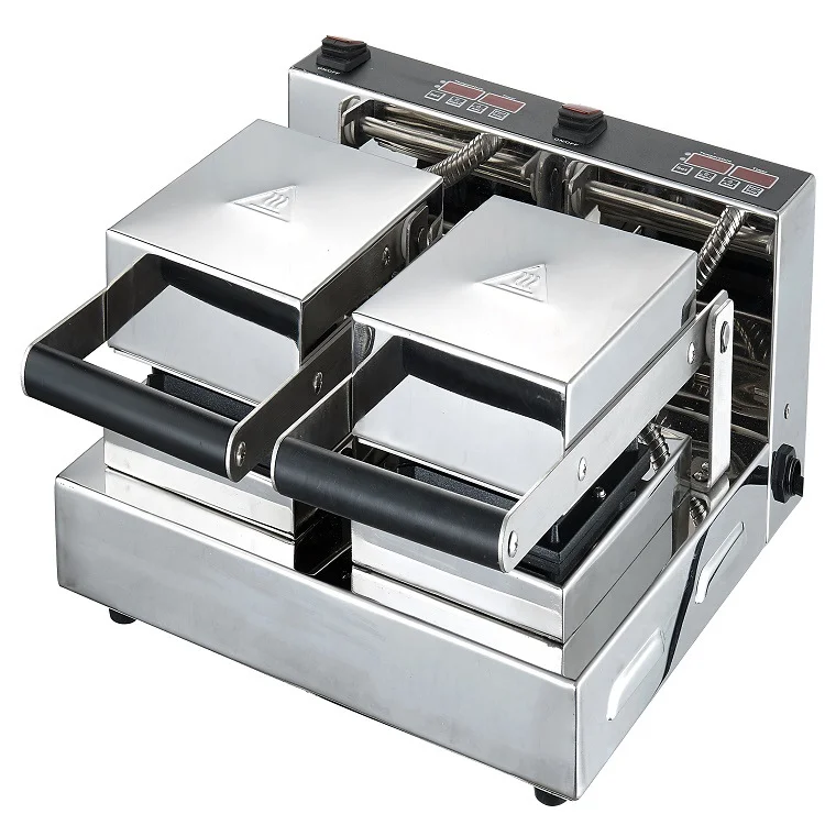 

Global Hot Selling Hot Press Sandwich Oven, Bursting Toast Burger Machine Double Head Sandwich Maker for Home or Commercial Use