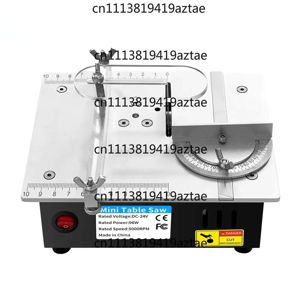 DC24V Household Miniature Woodworking Table Saw Electric Multi-Function Precision Dust-Proof Decoration Cutting Machine